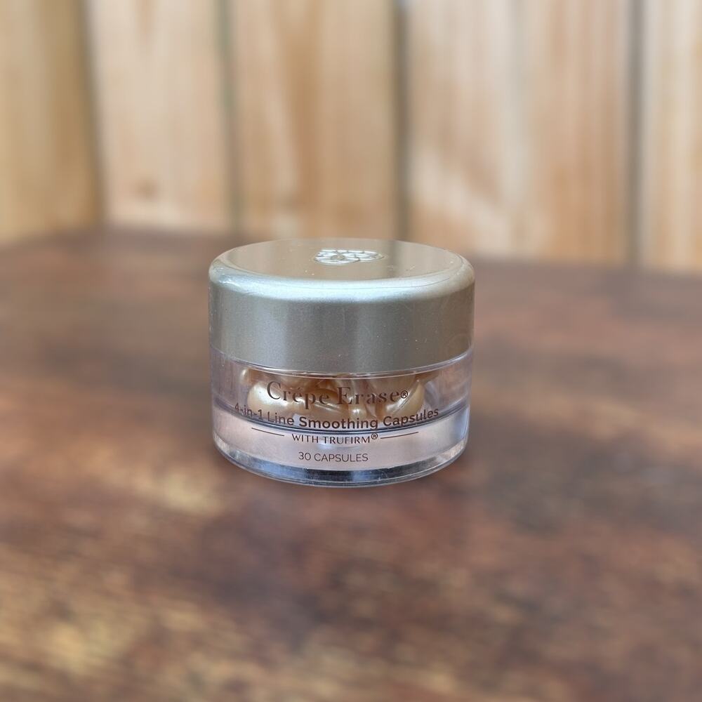 New Crepe Erase 4-in-1 Line Smoothing Capsules 30 ct Trufirm Facial Skincare